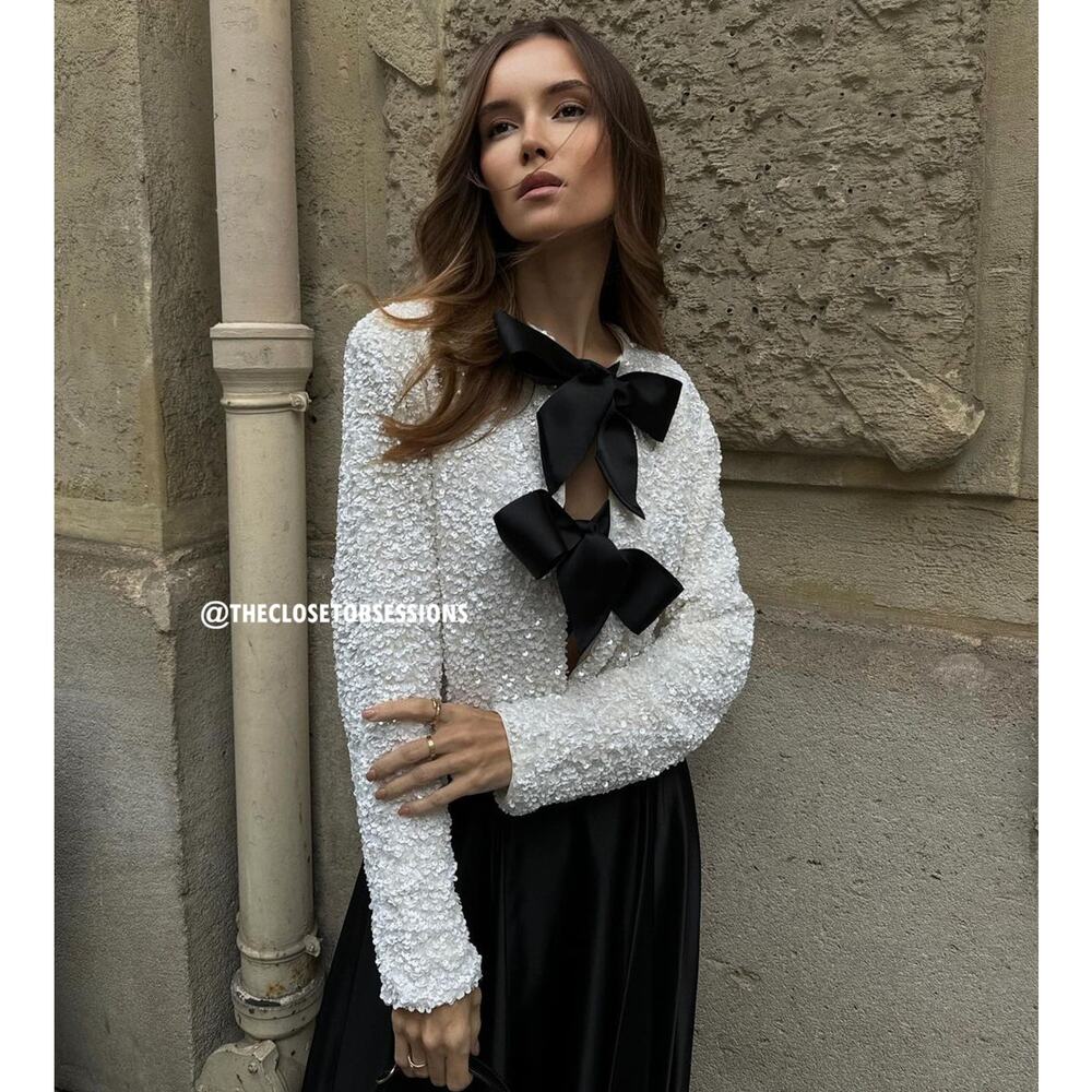 H&M THE VIRAL TOP!!! Open Front Top NWT - Picture 5 of 16